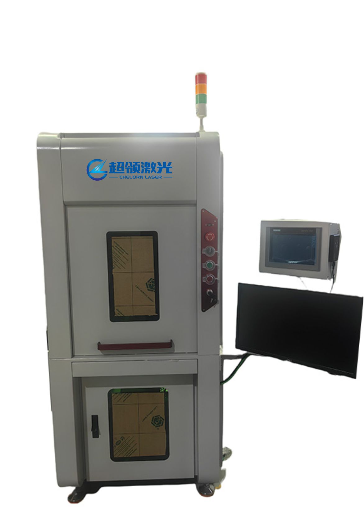 金属铭牌自动上料激光刻码机